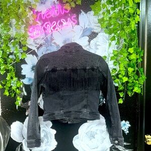 Black custom denium jacket